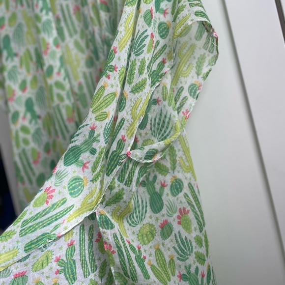 Swim beach sheer long coverup cactus desert one size - Picture 7 of 7